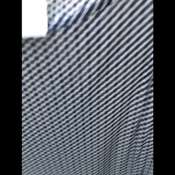 Esprit size large Navy & White check top matching wrap skirt listed separately - Picture 3 of 8